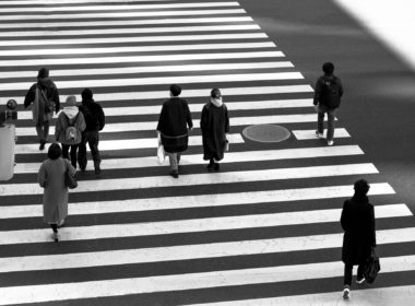 tokyo people traveling street