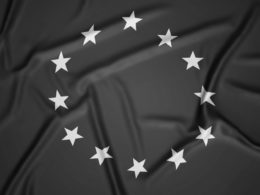 realistic european union flag